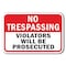 Signmission Safety Sign, 12 in Height, Aluminum, No Tres - No Tres Viola A-1218 No Tres - No Tres Viola - alternate 1